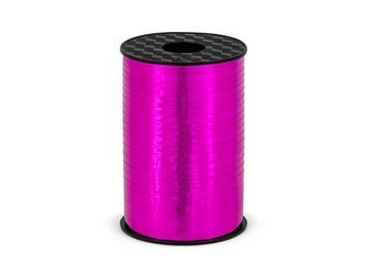 Plastic Ribbon - Dark Pink - Metalized - 225m / 5mm