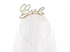 Headband with veil - Bride - Gold