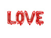 Foil balloon - Love - Letters - Red - 140 x 35 cm