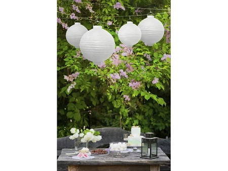 Paper lantern - White - 20cm