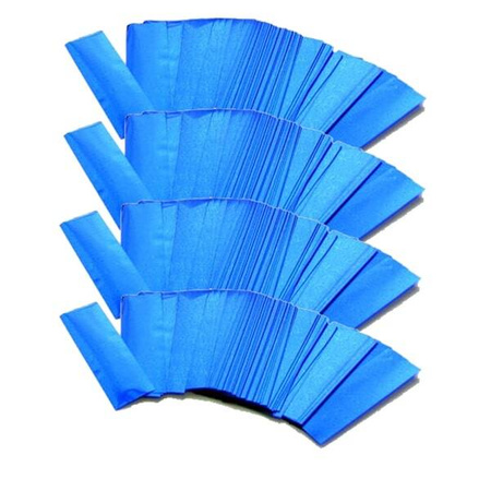 PAPER CONFETTI - LOOSE - BLUE METALLIC RECTANGLES - 1KG