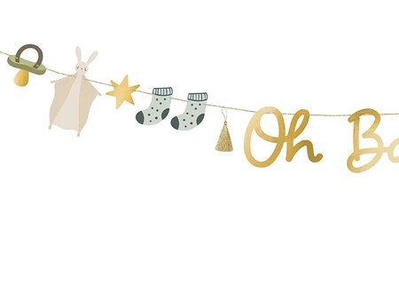 Baner na baby shower - Oh baby - Mix - 2.5 m