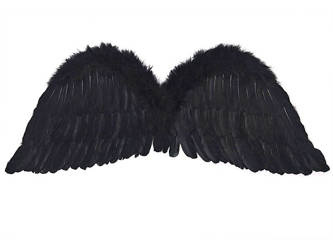 Wings of an angel - black - 75 x 30 cm