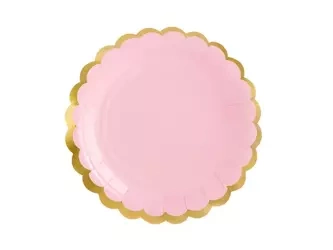 Plates - Bright Pink - 18 cm - 6 pcs