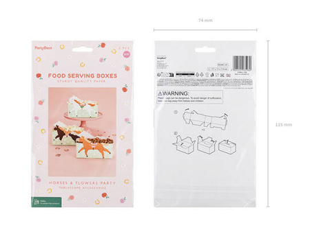 Snack boxes - Horses - mix - 3 pcs.