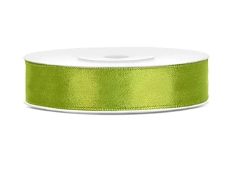 Satin ribbon - Green Apple - 12mm/25m