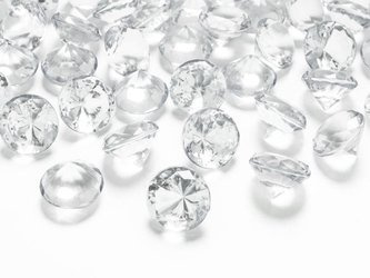 Diamond confetti - Clear - 20mm - 10 pieces