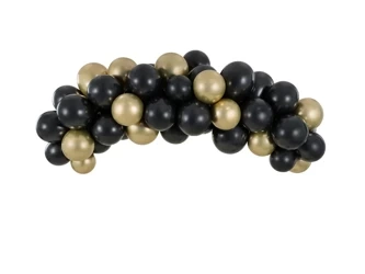 Balloon Garland - Black and Gold - 60 Balloons - 200 cm