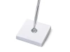 Pen stand - 8 x 8 x 16.5 cm - Silver