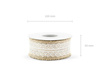 Decorative ribbon - Jute with lace - 4 x 500 cm