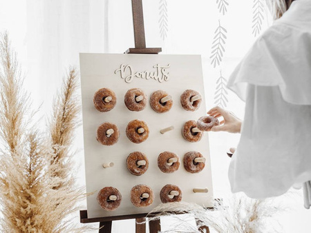 Donut wall - natural wood - 45 x 55 cm