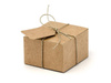 Boxes with hang tags - Kraft - 6 x 5.5 x 3.5 cm - 10 pieces