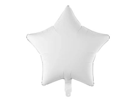 Foil balloon - Star - White - 48 cm