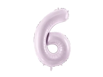 Foil balloon - Number 6 - Purple - 72cm