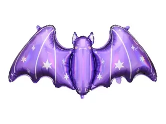 Foil balloon - Bat - Purple - 96.5 x 44.5 cm - Halloween