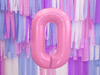 Foil balloon - Number "0" - Pink - 86cm 