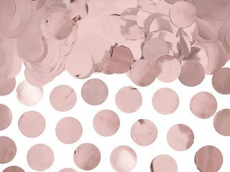 Metalized Confetti - Circles - Pink Gold - 15g