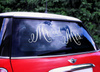 Wedding sticker for car - Mr. and Mrs.