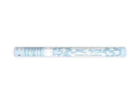 Confetti Tube - Butterflies - White - 60cm