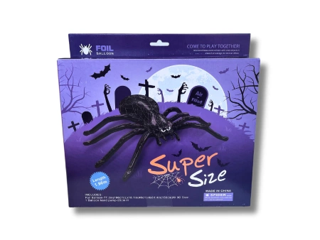 3D Foil Balloon GIGANT Spider - Halloween - 196 x 156 cm