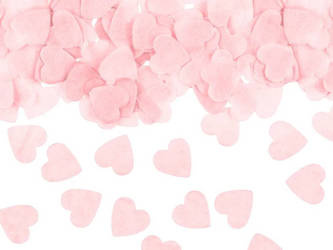 Tissue Paper Confetti - Hearts - Light Pink - 15g