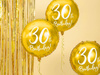 Foil balloon - Round - 30th Birthday! - Gold - 45cm