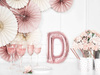 Foil balloon - Letter "D" - Pink Gold - 35 cm