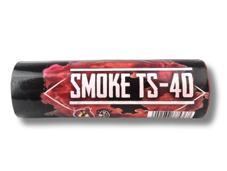 Smoke TS-40 candle - Red - CLE7036R - SRPYRO