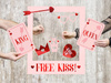 Photo frame - Free Kiss - Pink - 50 x 59.5 cm 