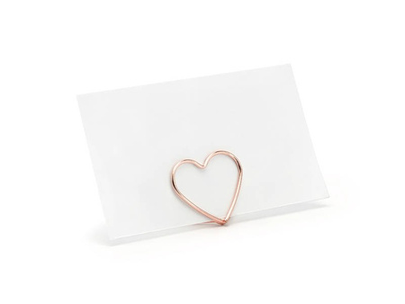 Vignette stands - Hearts - Rose gold - 10 pieces