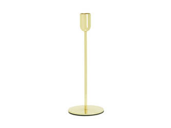 Candleholder - Gold - Single - 22 cm