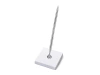 Pen stand - 8 x 8 x 16.5 cm - Silver