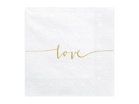 Paper napkins - Love - 33 x 33cm - 20 pieces