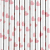 Paper Straws - White - Pink Hearts - 19.5 cm - 10 pieces