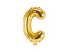 Foil balloon - Letter "C" - Gold - 35 cm