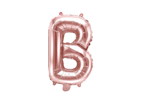 Foil balloon - Letter "B" - Pink Gold - 35 cm