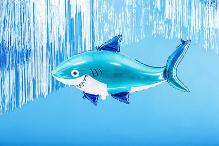 Foil balloon - Shark - Blue - 92 x 48 cm