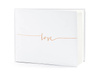 Guest Book - Love - White - Pink Gold - 24 x 18.5 cm - 22 cards