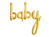 Foil balloon - Baby - Gold - 73.5 x 75.5 cm