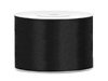 Satin ribbon - Black - 50mm / 1m