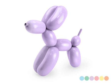 Modelin balloons with pump - Pastel - 130cm - 30 pieces