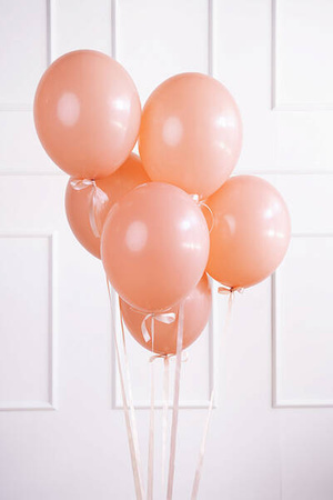 Strong balloons 12 cm - Pastel Peach - 100 pieces