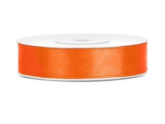 Satin ribbon - Orange - 12mm/25m