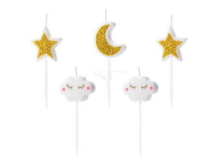 Birthday candles, Little Star - 2-3cm - 5 pieces