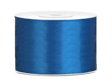 Satin ribbon - Blue - 50mm x 25m