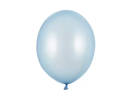 Strong 30cm balloons - Metallic Baby Blue - 100 pcs.