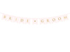 Banner - Bride ♥ Groom - Light pink - 15 x 155 cm