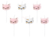 Birthday candles Kitten mix - 2 cm - 6 pcs.