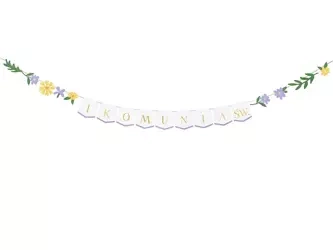 Banner - First Holy Communion - Flowers - 13 x 300cm