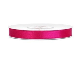 Satin ribbon - Dark pink - 6mm/25m